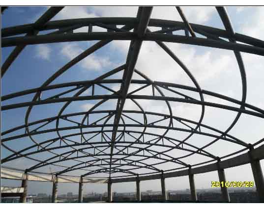 绥芬河中煤朔州宾馆管桁架工程